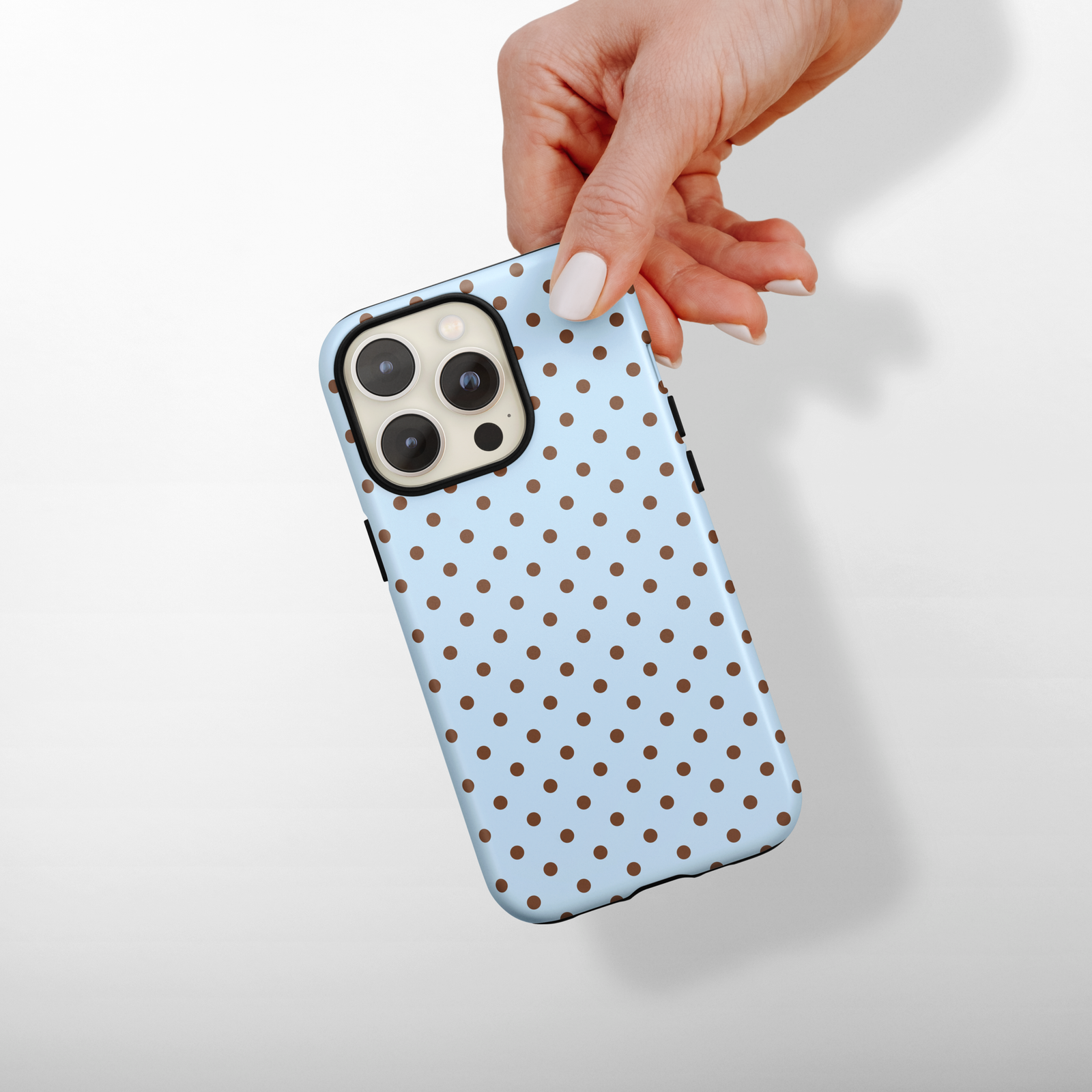 Tough  Phone Case - Blue Polka Dot