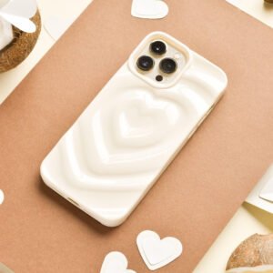 Melting Heart Phone Case - Coconut Cream